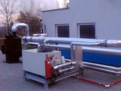 osuszacz biogazu dostarczony przez CES dla oczyszczalni ścieków 